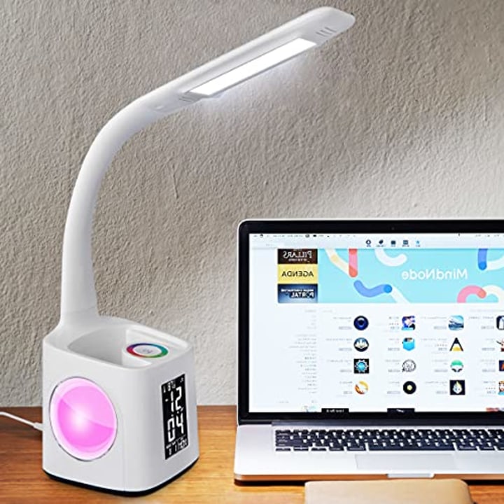 Xizddl Dimmable Desk Lamp with USB Charging Port