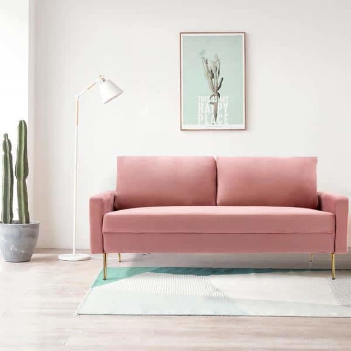 70 in. Velvet 2-Seater Loveseat Sofa