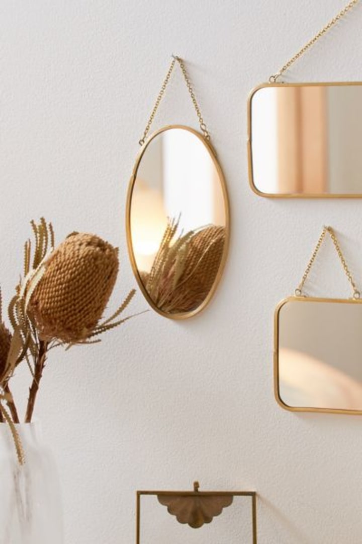 Urban Outfitters Tiny Hanging Wall Mirror
