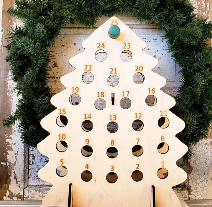 Mini Wine Bottle (187ml) Advent Calendar- Christmas Tree, Christmas Tree Shaped Advent Calendar, Wine Advent Calendar, FREE SHIPPING!!