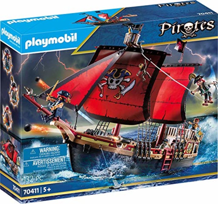 Playmobil Pirates: Skull Pirate Ship Play Set