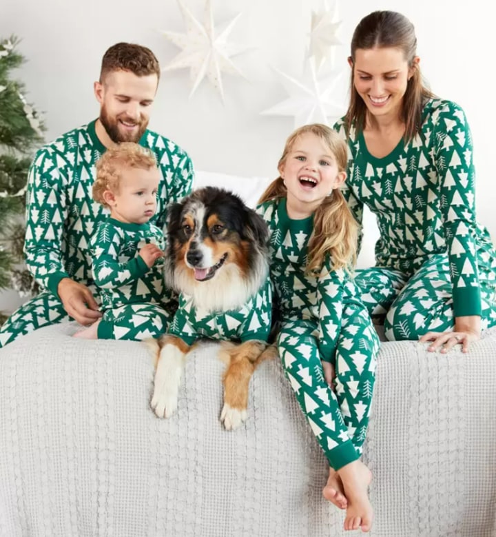 Winter Green Matching Pajamas