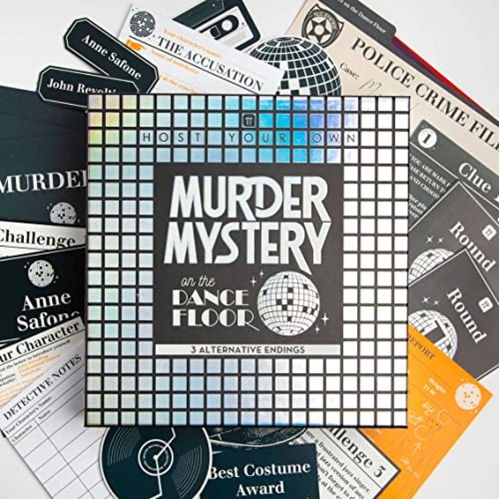Murder Mystery on The Dancefloor - Host Your Own Games Night Disco 1970s Themed Dinner Party 3 Alternative Endings Fancy Dress After Dinner Parties, Gift