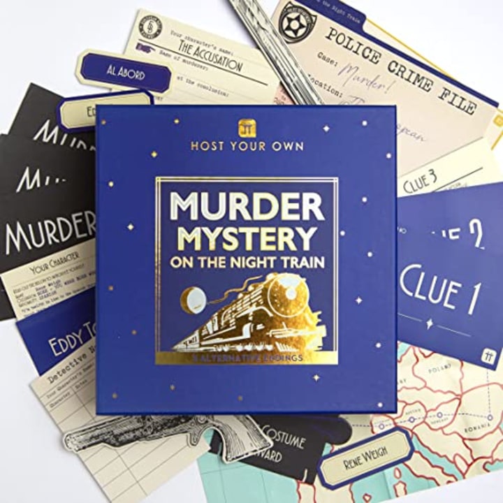 Talking Tables Reusable Murder Mystery on The Train Game Kit | Host Your Own Games Night | Orient Express 1930s Themed Dinner Party | 3 Alternative Endings | Fancy Dress Up | After Dinners