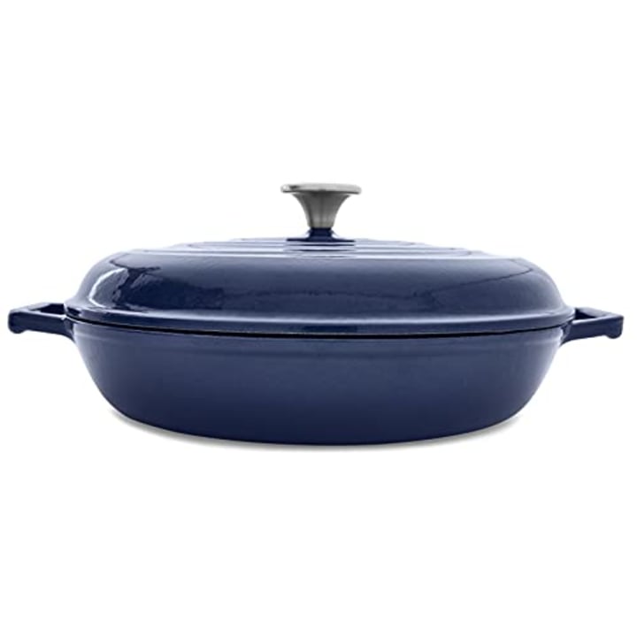 T-Fal Enameled Cast Iron Round Casserole with Lid
