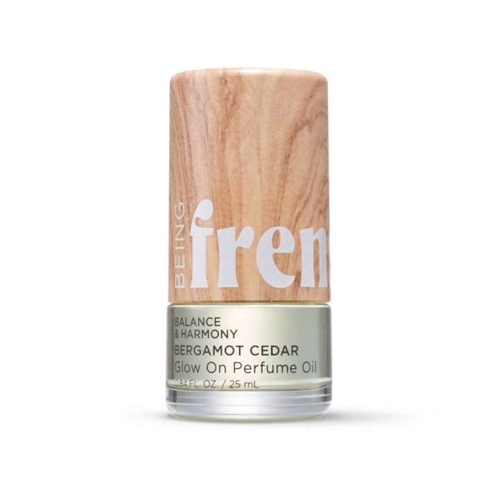 Being Frenshe Glow On Roll-On Fragrance with Essential Oils - Bergamot Cedar - 0.84 fl oz