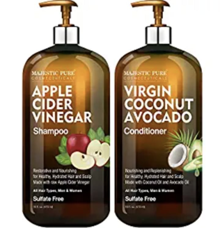 Apple Cider Vinegar Shampoo and Avocado Coconut Conditioner Set