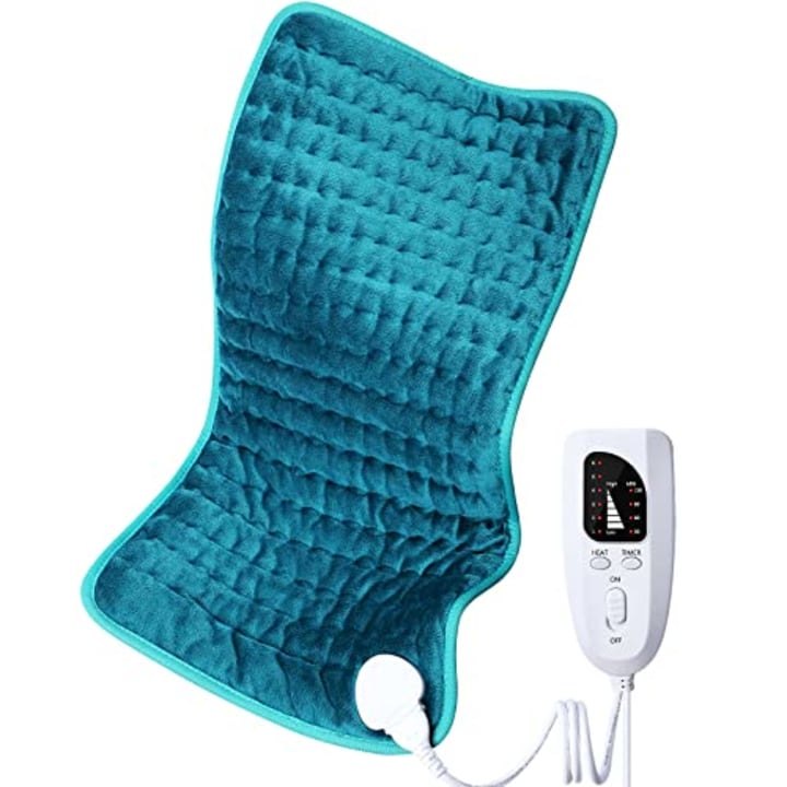Electric Heating pad for Back/Shoulder/Neck/Knee/Leg Pain, Cramps and Arthritis Relief, 6 Fast Heating Settings, Auto-Off, Machine Washable, Moist Dry Heat Options, Extra Large 12&quot;x24&quot;