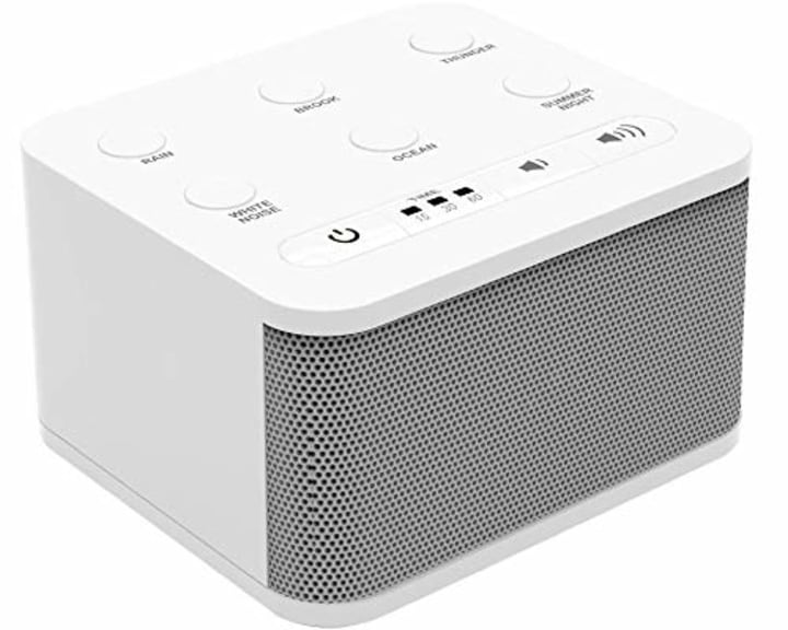 Big Red Rooster White Noise Machine | Sleep Sound Machine For Sleeping | 6 Soothing Sounds | White Noise Machine For Office Privacy | Plug In Or Battery Operated | Sounds for Home, Baby or Travel