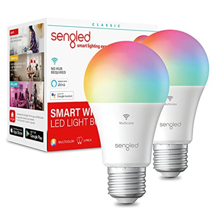 Sengled Smart Bulb, WiFi Light Bulbs, Color Changing Light Bulb, Smart Light Bulbs That Work with Alexa &amp; Google Assistant