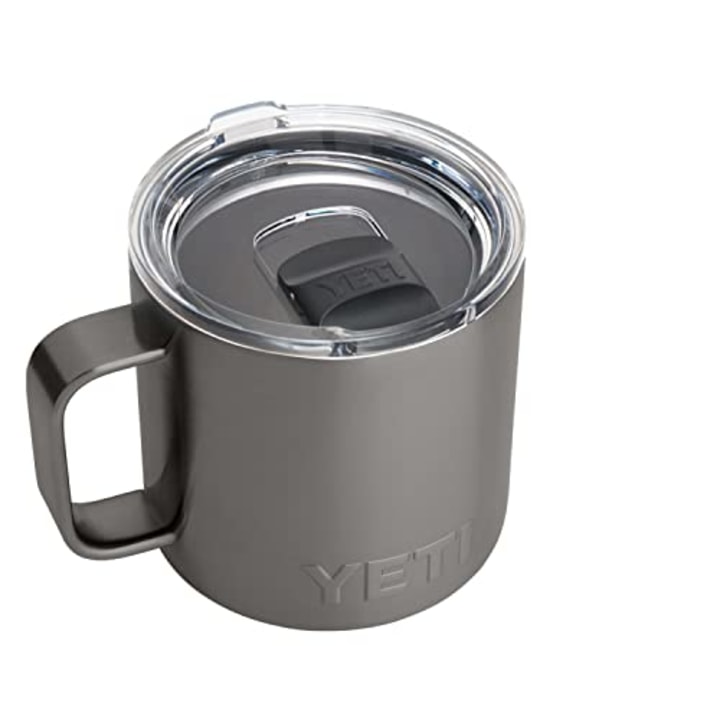 YETI Rambler 14 oz Mug, Vacuum Insulated, Stainless Steel with MagSlider Lid, Graphite