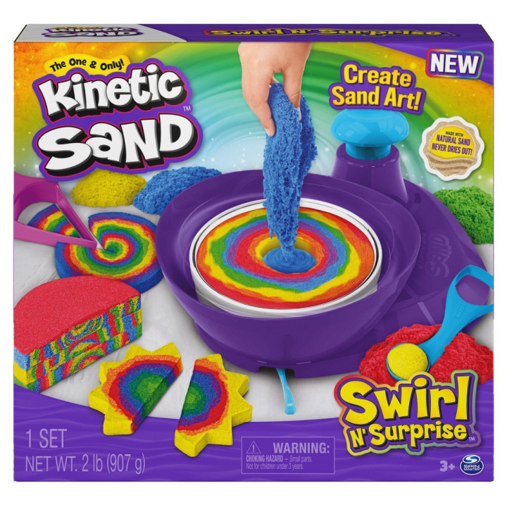 Kinetic Sand Swirl N&#039; Surprise 2-Pound Playset