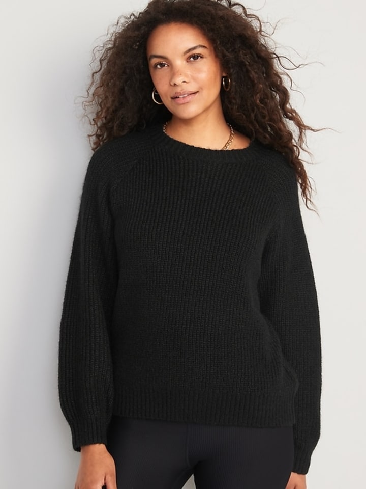Old Navy Cozy Shaker-Stitch Pullover Sweater