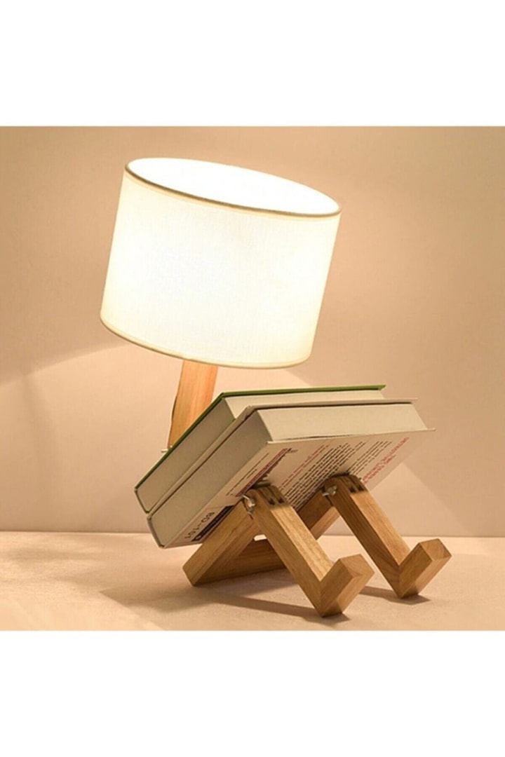 Flexible Adjustable, Bedroom Lamp Folding Reading Lamp, Desk Lamp, Wood Human Lamp, Wood Lamp, Bedroom Light, Floor Lamp, Gift, Lambadaire,
