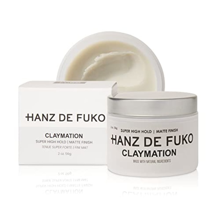Hanz de Fuko Claymation - Premium Men's Hair Styling Clay - Super High Hold, Matte Finish - Certified Organic Ingredients, 2 oz.
