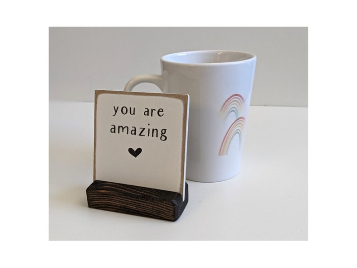 Never forget the difference you MAKE | employee appreciation gift | thank you gift | appreciation gift | desk decor | desk sign