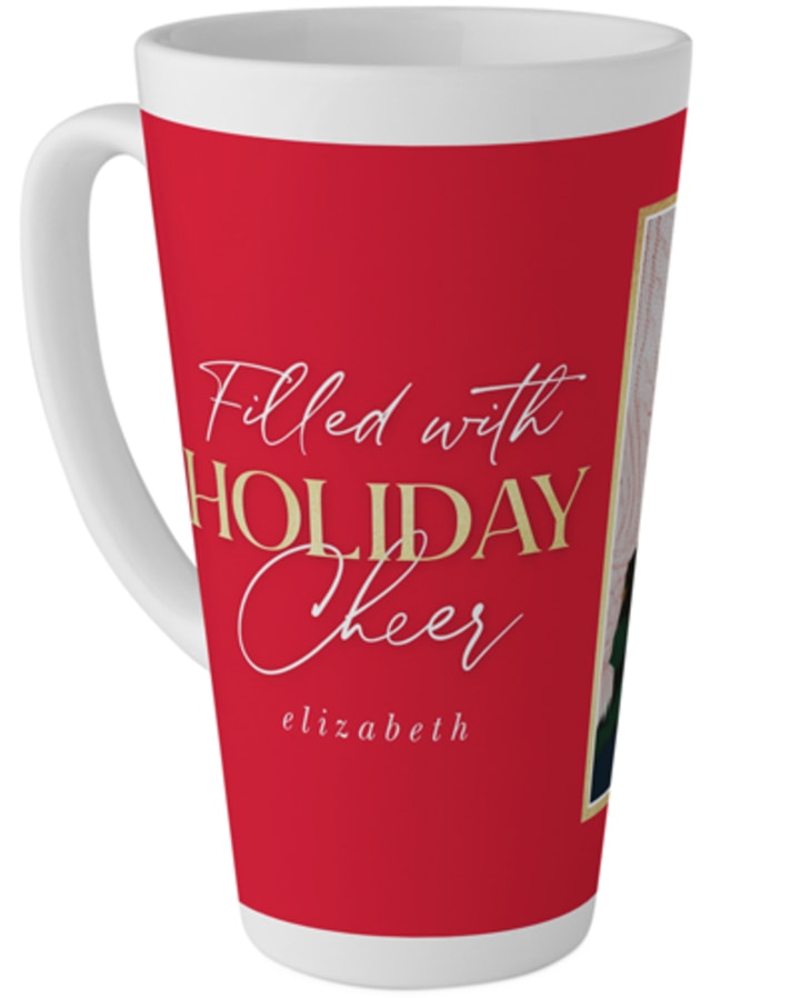 Shutterfly Holiday Cheer Tall Latte Mug