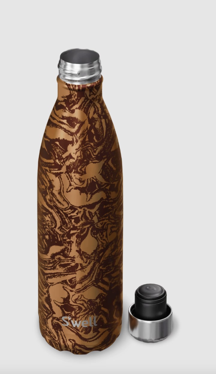 Burgundy Swirl Bottle
