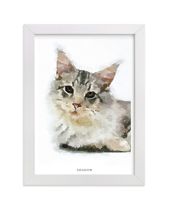Minted Custom Pet Portrait with Text