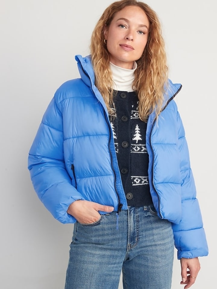 Old Navy Water-Resistant Frost Free Short Puffer Jacket