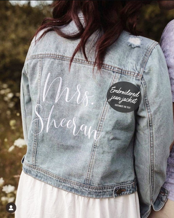 Personalized Embroidered Denim Jacket