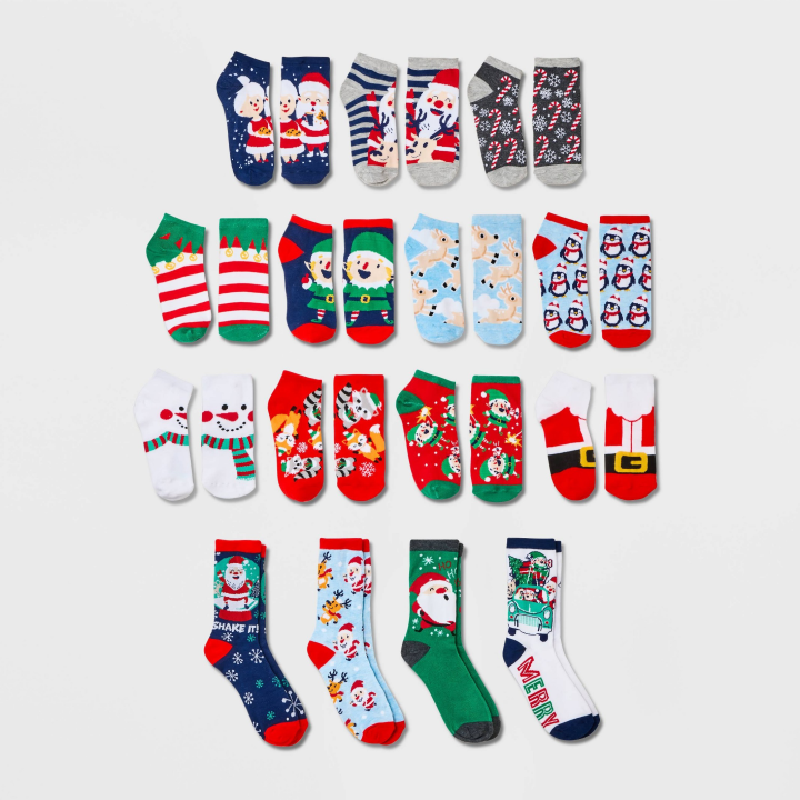 HYP Women&#039;s &quot;All Together Merry&quot; 15 Days of Socks Advent Calendar