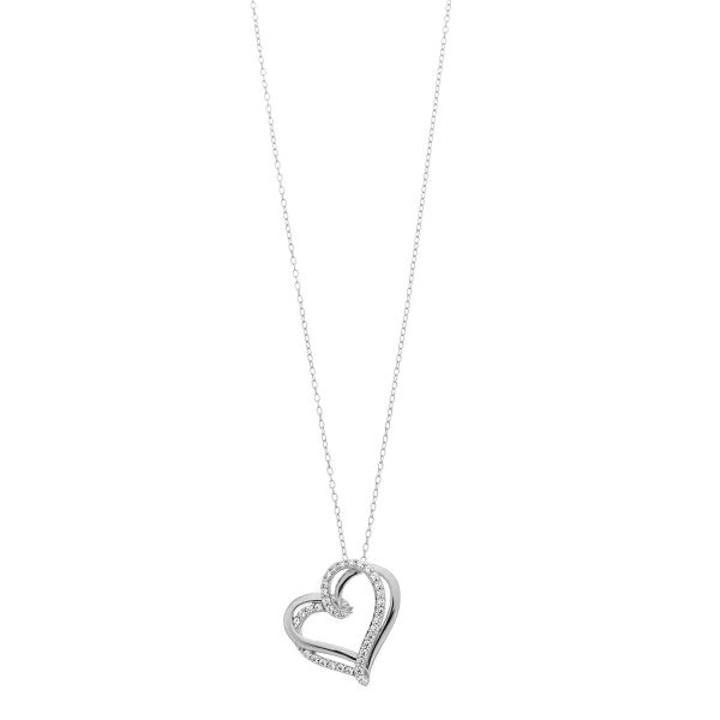 Unbranded T.W. Diamond Heart Pendant Necklace