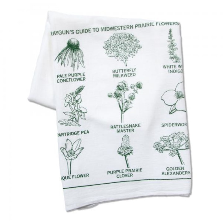 Midwestern Prairie Flowers Tea Towel
