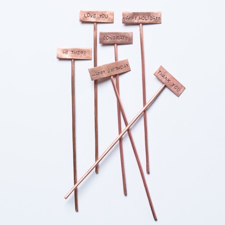 Copper Plant Markers