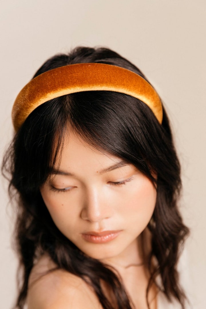 Rich-Knit Velour Headband