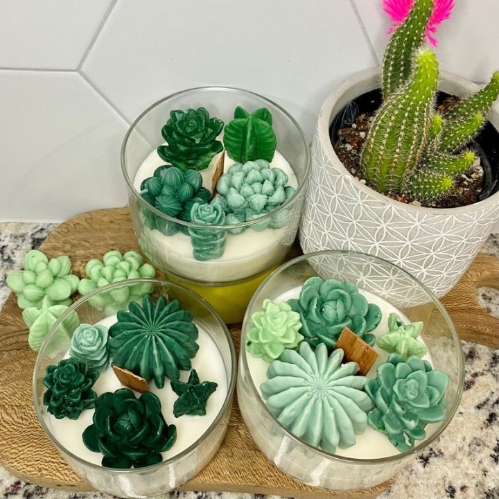 Succulent Cacti Candle