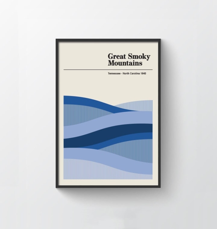 Great Smoky Mountains Minimalist Poster
