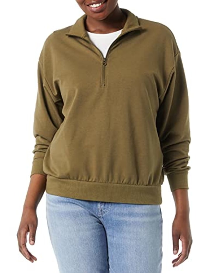 Daily Ritual Quarter-Zip Sweatshirt