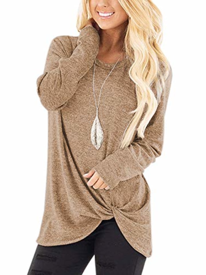 Shibever Knotted Tunic Top