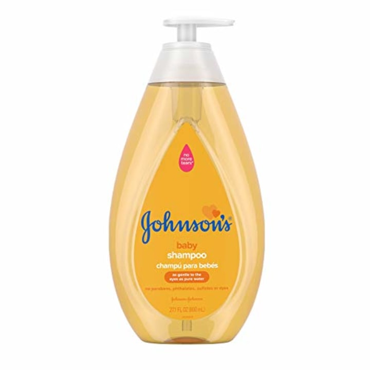 Johnson&#039;s Baby Shampoo with Tear-Free Formula, Hair Shampoo for Baby&#039;s Delicate Scalp &amp; Skin Gently Washes Away Dirt &amp; Germs, Free of Parabens, Phthalates, Sulfates &amp; Dyes, 27.1 fl. oz