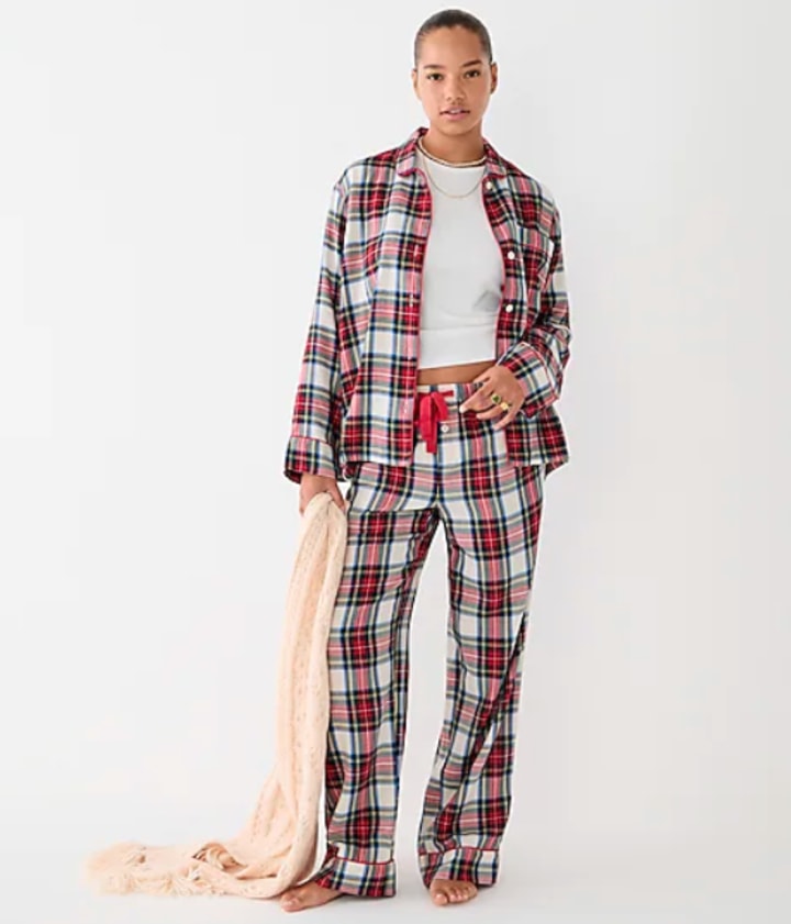 Long-Sleeve Flannel Pajama Set