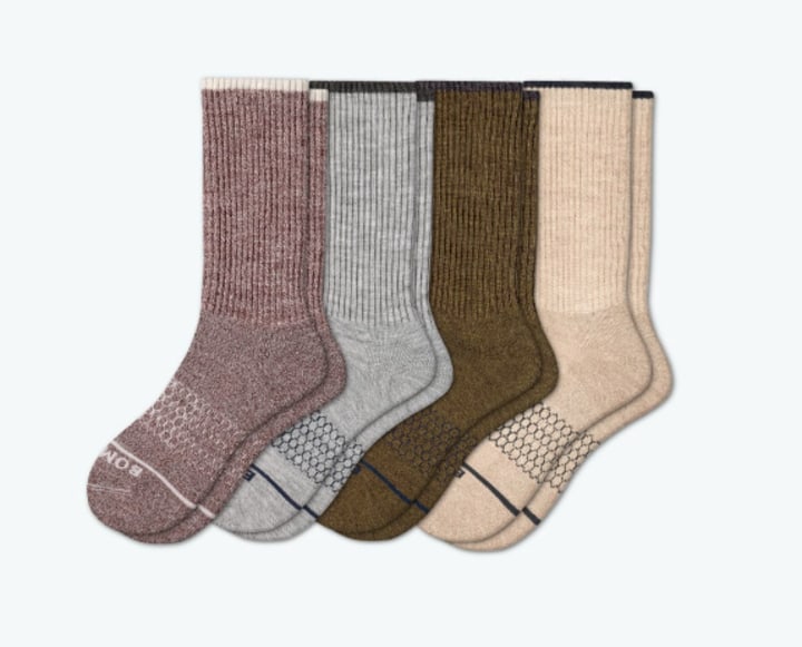 Women's Merino Wool Calf Sock 4-Pack