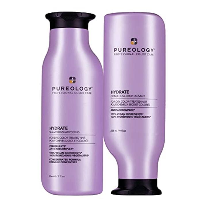 Pureology Hydrate Moisturizing Shampoo | For Medium to Thick Dry, Color Treated Hair | Sulfate-Free | Vegan