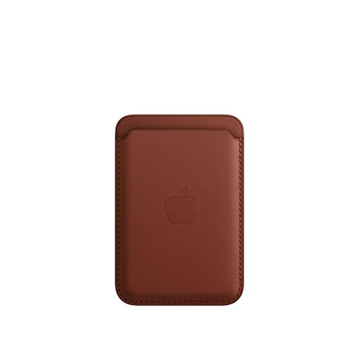 Apple Leather Wallet with MagSafe (for iPhone) - Now with Find My Support - Umber