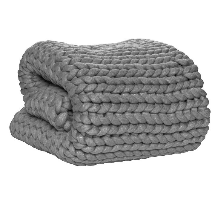Tranquility 12-lbs. Chunky Knit Weighted Blanket