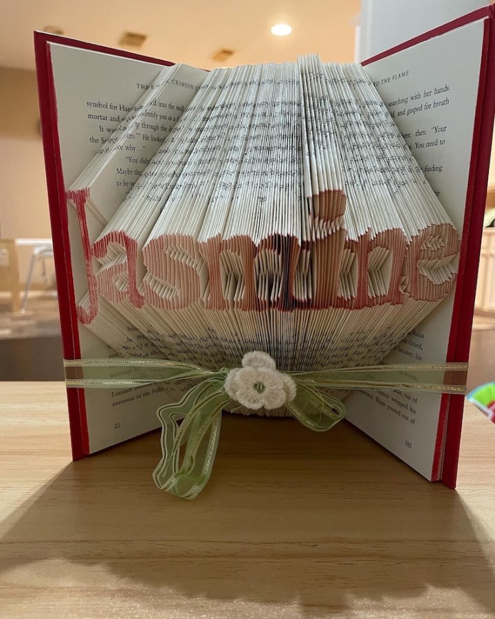 Book Lovers Gift - Personalized Folded Book Art - Wedding Gift - Birthday Gift - Baby Shower Gift - Gift for her - Anniversary Gift