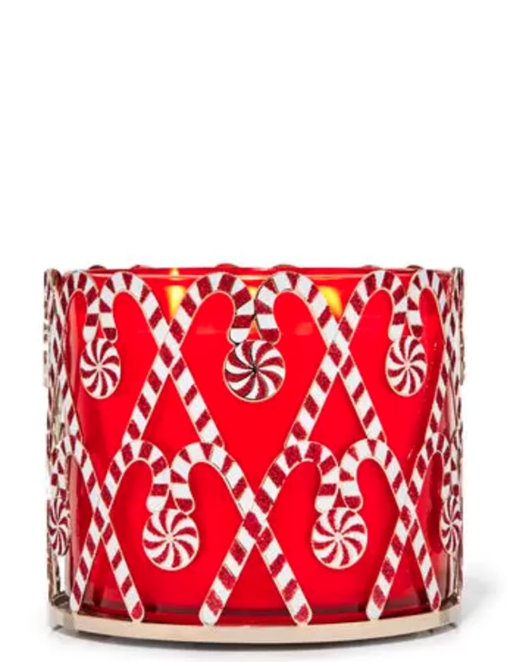Peppermint Lane 3-Wick Candle Holder