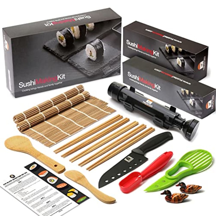 Sushi Making Kit - Complete Sushi Maker Kit, Sushi kit with bamboo sushi rolling mat - Our Sushi Bazooka makes Sushi Making so easy The perfect sushi making kit for beginners with instructions