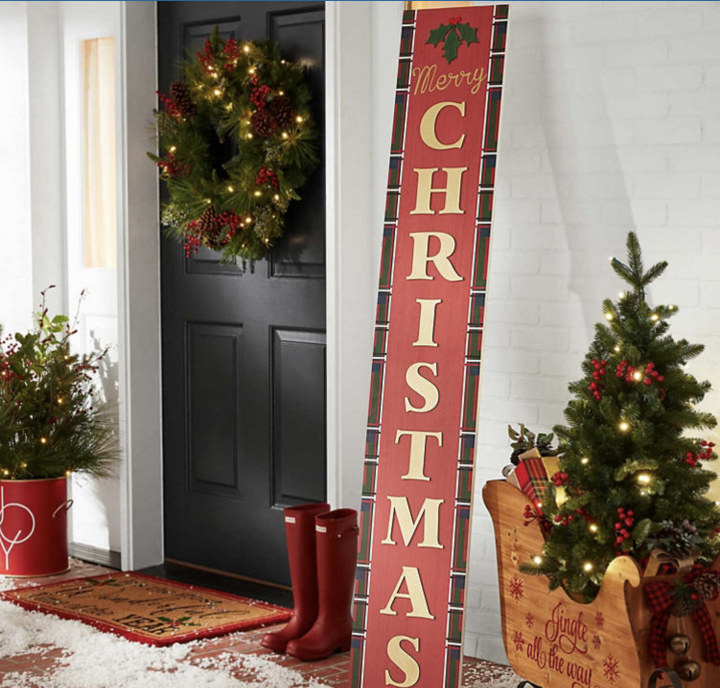 72" Holiday Porch Sign