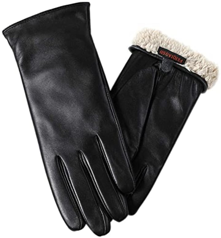 Feiqiaosh Leather Touchscreen Gloves