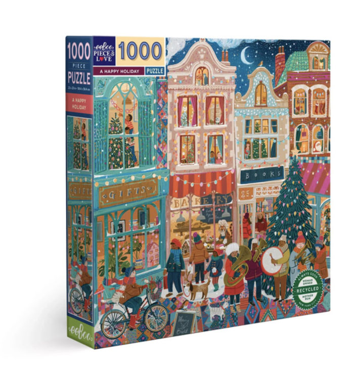 A Happy Holiday 1000 Piece Puzzle by eeBoo
