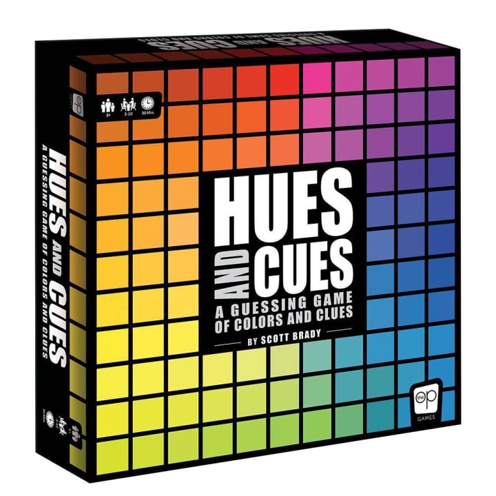The Op Games Hues &amp; Cues Game, board games and card games