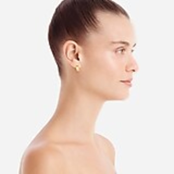 Demi-fine 14k gold-plated mini-hoop earrings