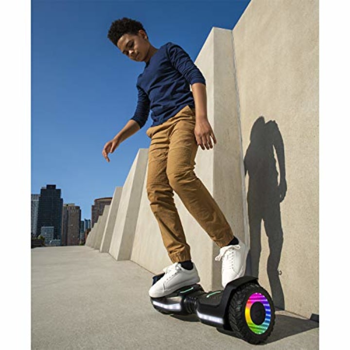 Jetson Hoverboard - Flash Hoverboard with Off-Road All-Terrain Wheels - 10mph Hoverboard with Bluetooth Speakers and Light Up LED Front Deck and Wheels - Heavy Duty Self-Balancing Smart Hoverboard