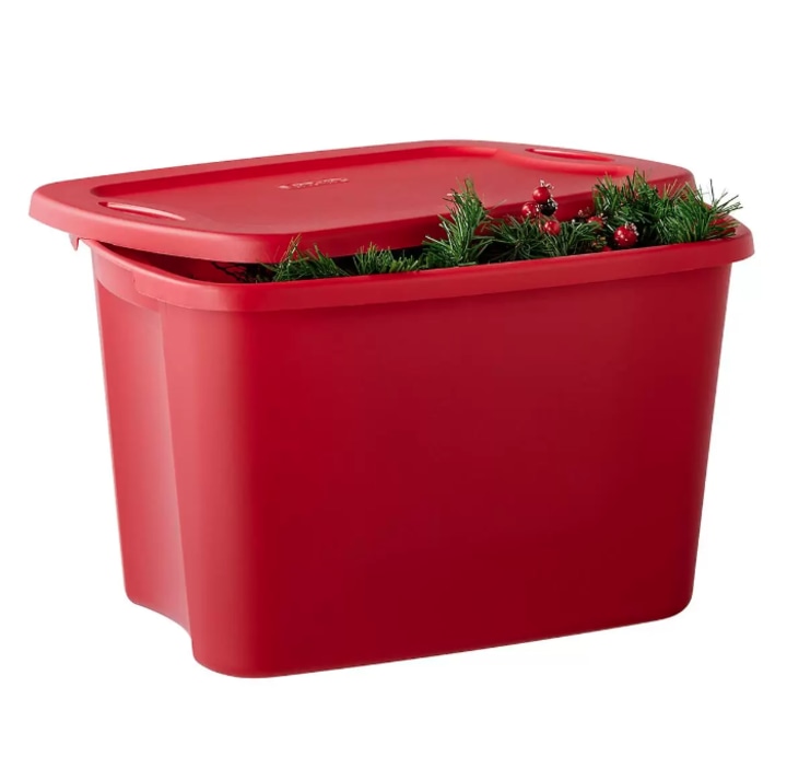 18-Gallon Red Tote Box